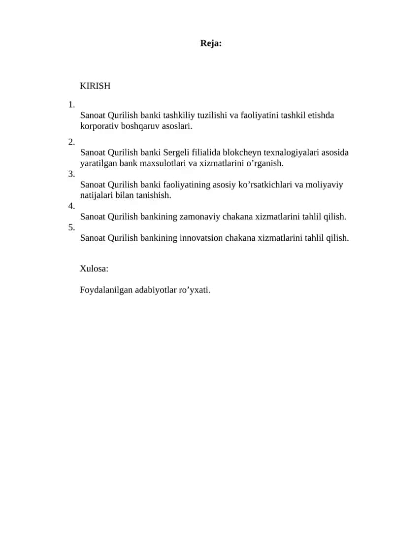 Sanoat Qurilish Banki faoliyati tahlili 1