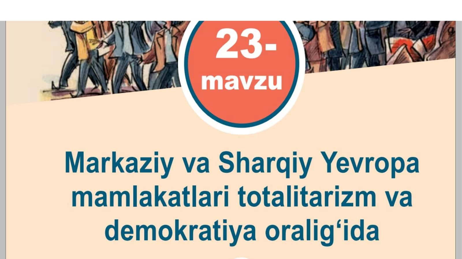 Mavzu: Ikkinchi Jahon urushi va KPSSning XX syezdida Stalin shaxsiga sig‘inish 1
