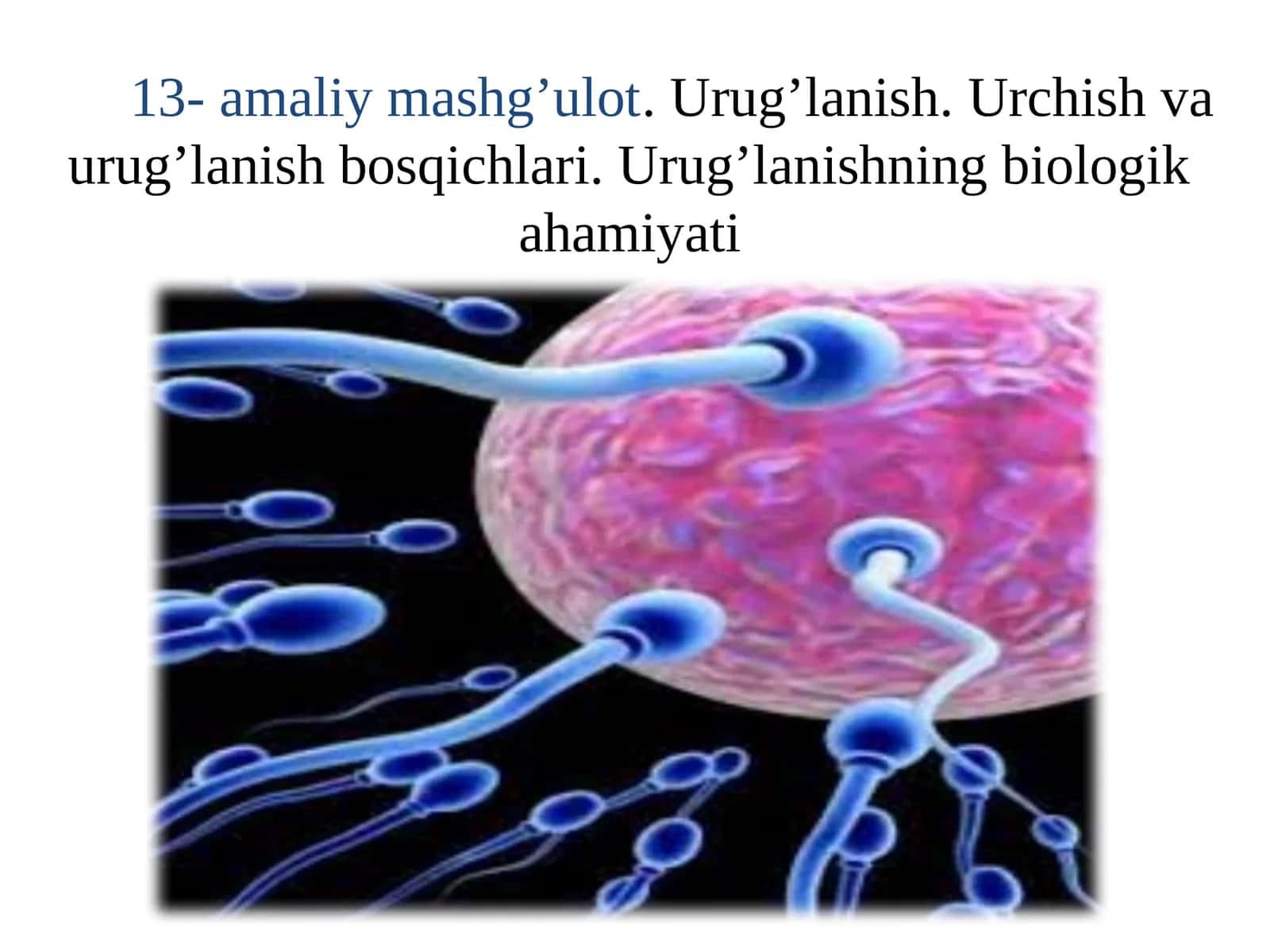 Urug’lanish va otalanish biologiyasi 1