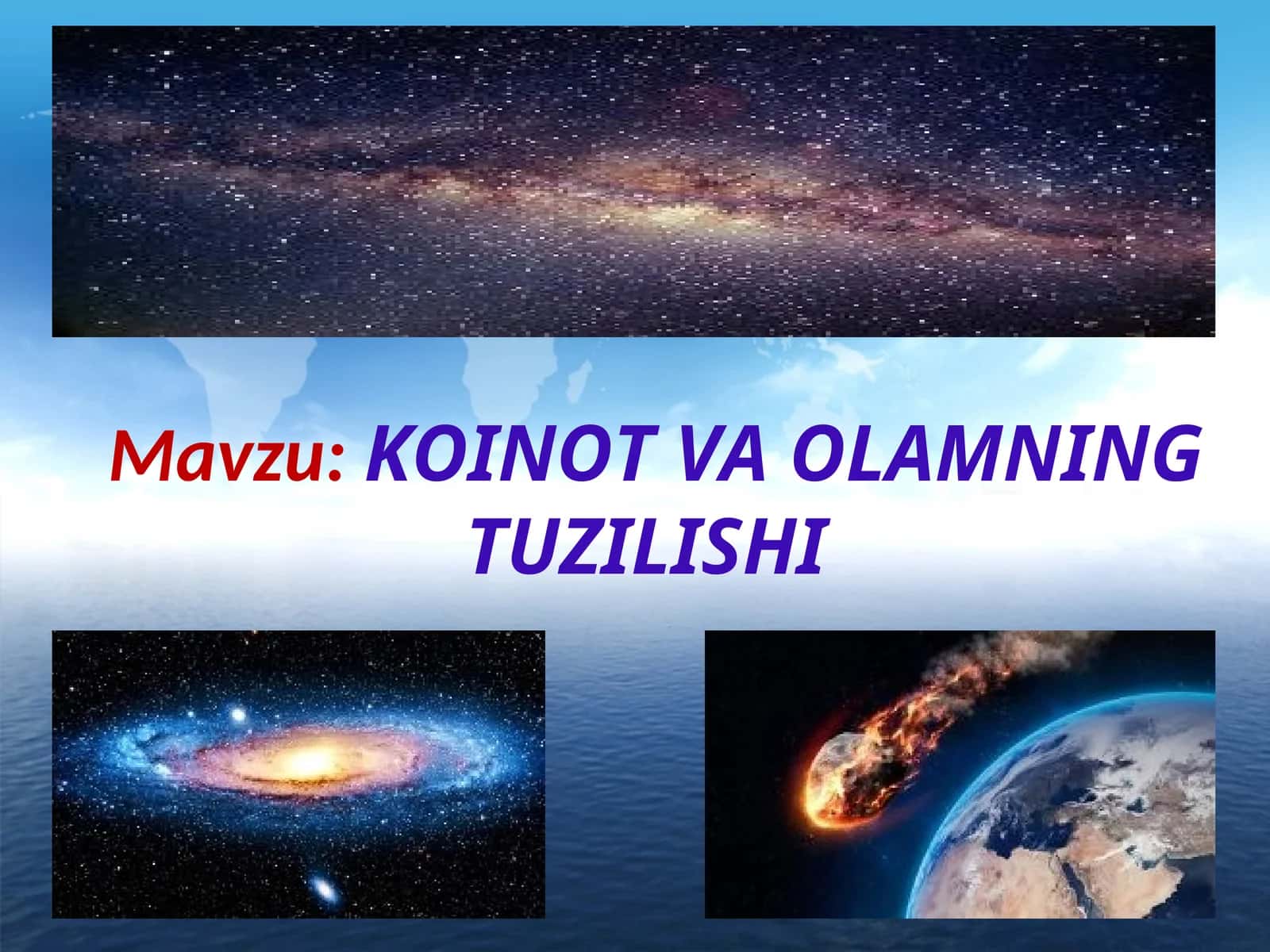 KOINOT VA OLAMNING TUZILISHI 1