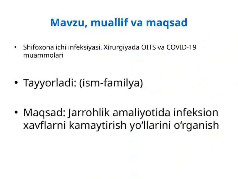 Shifoxona ichi infeksiyasi