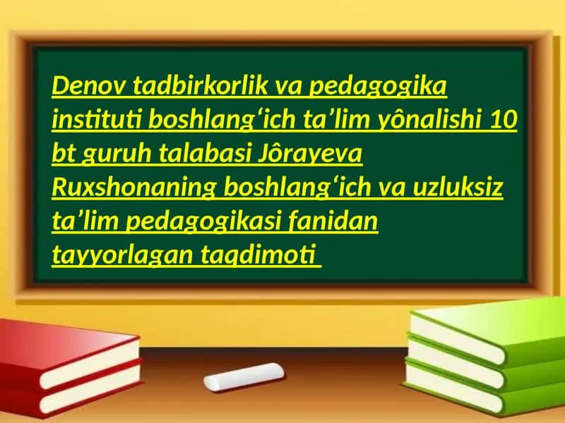 Pedagogik faoliyatda tarbiyat turlari va usullaridan foydalanish imkoniyatlari 1