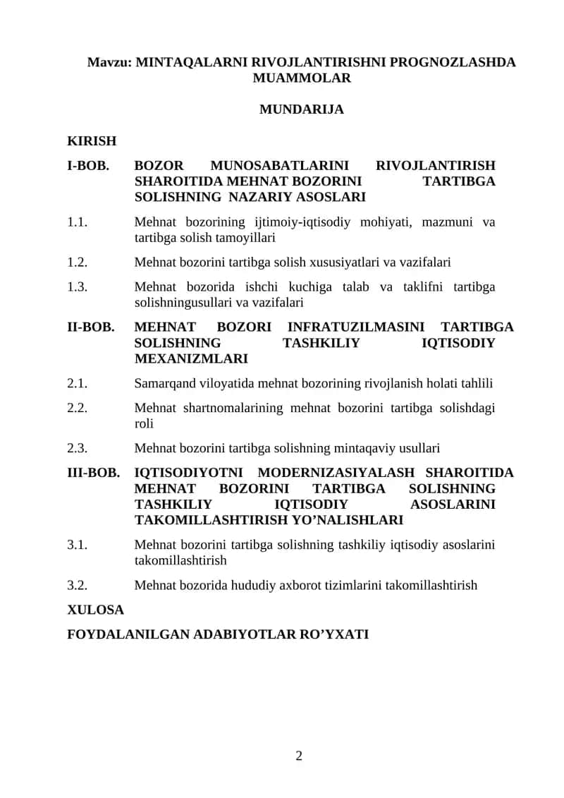 MINTAQALARNI RIVOJLANTIRISHNI PROGNOZLASHDA MUAMMOLAR 1