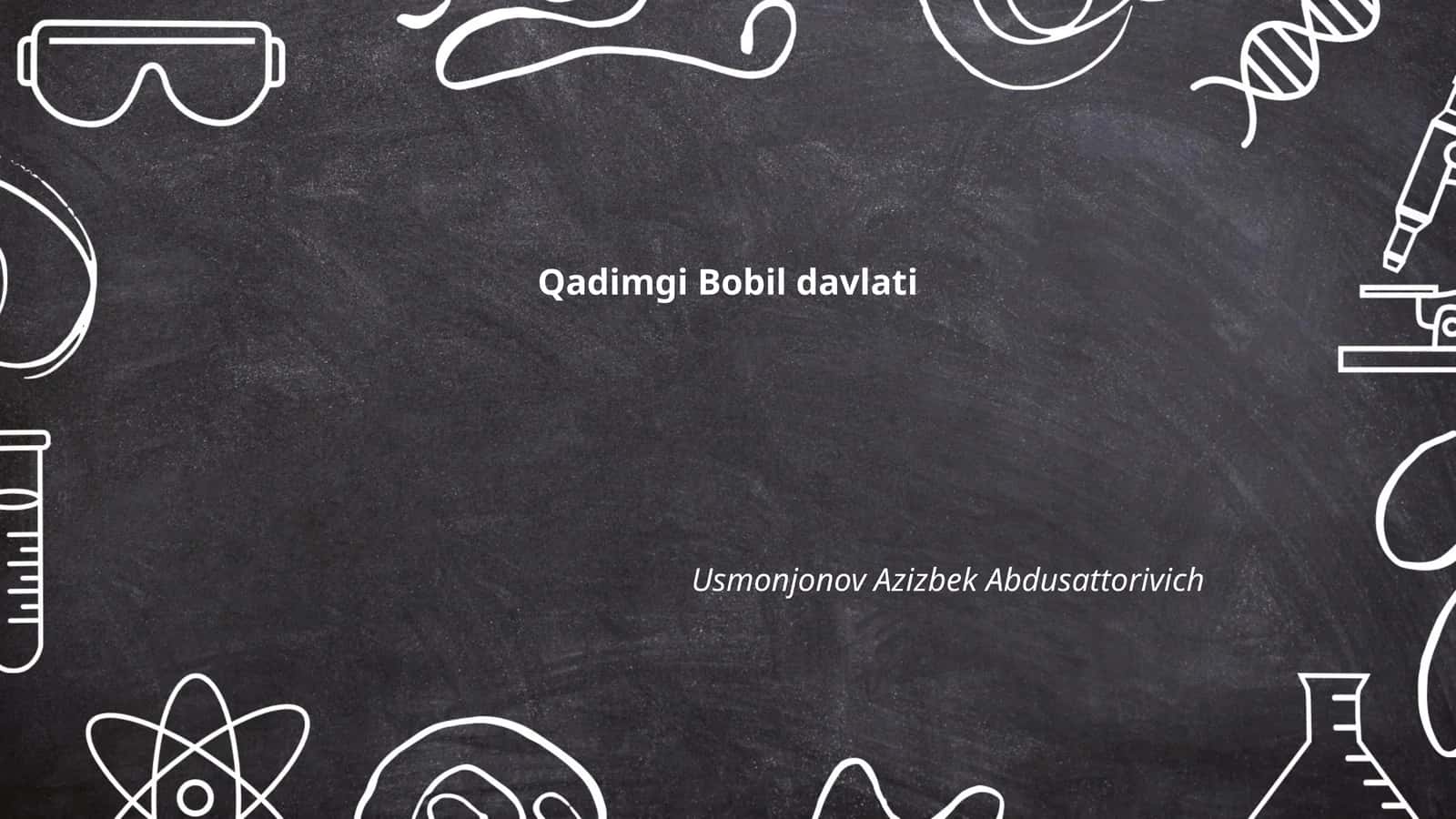 Qadimgi Bobil davlati 1