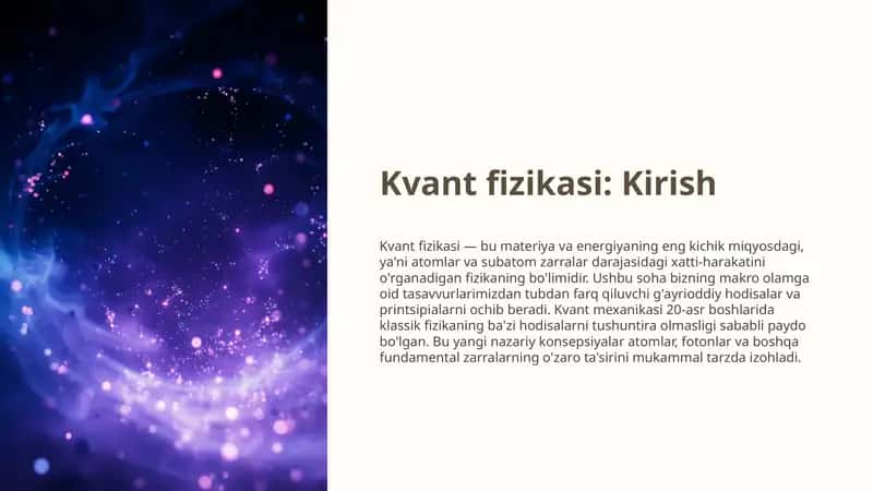 Kvant Fizikasi 1