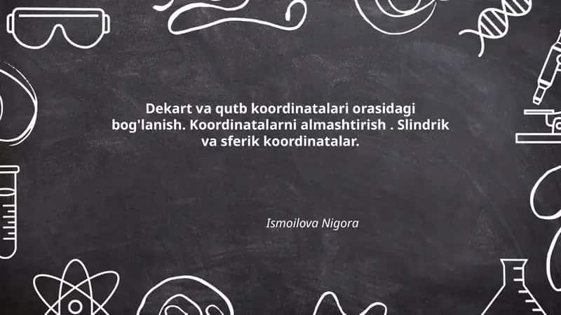 Dekart va qutb koordinatalari 1