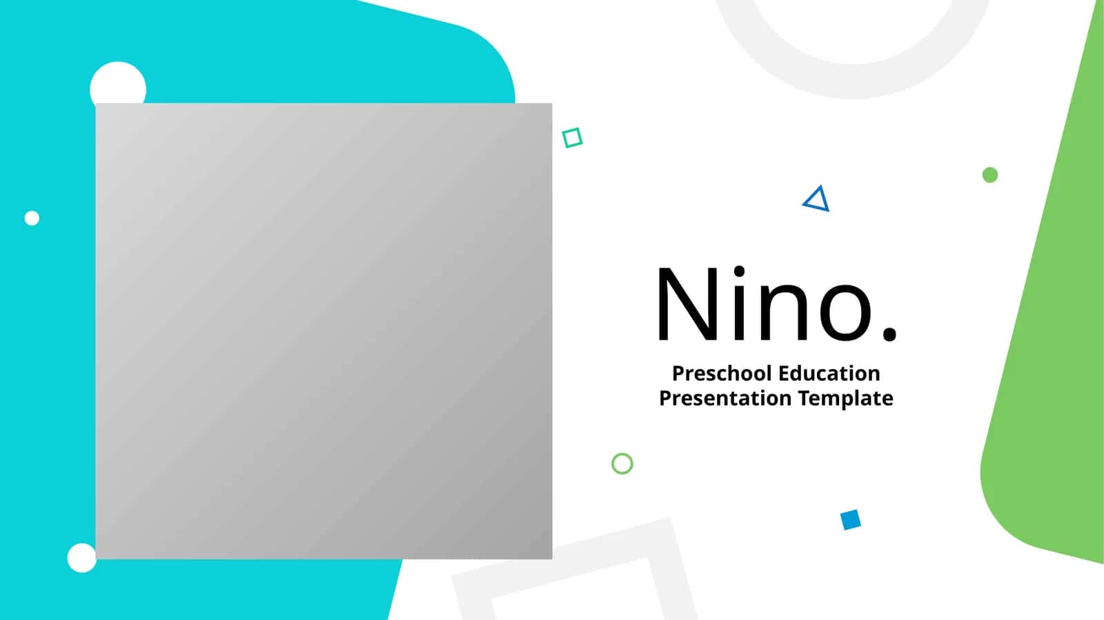 Preschool Education Presentation Template 1
