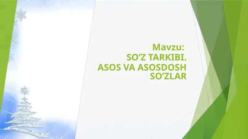 SO’Z TARKIBI 1