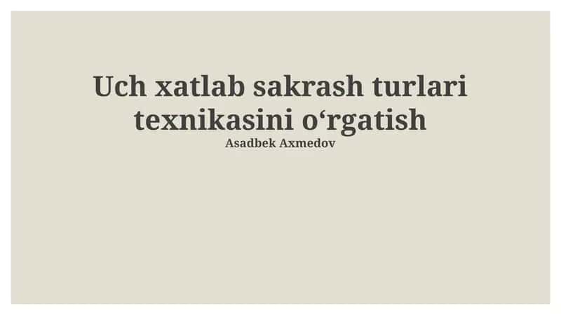 Nafas olish texnikasi 1