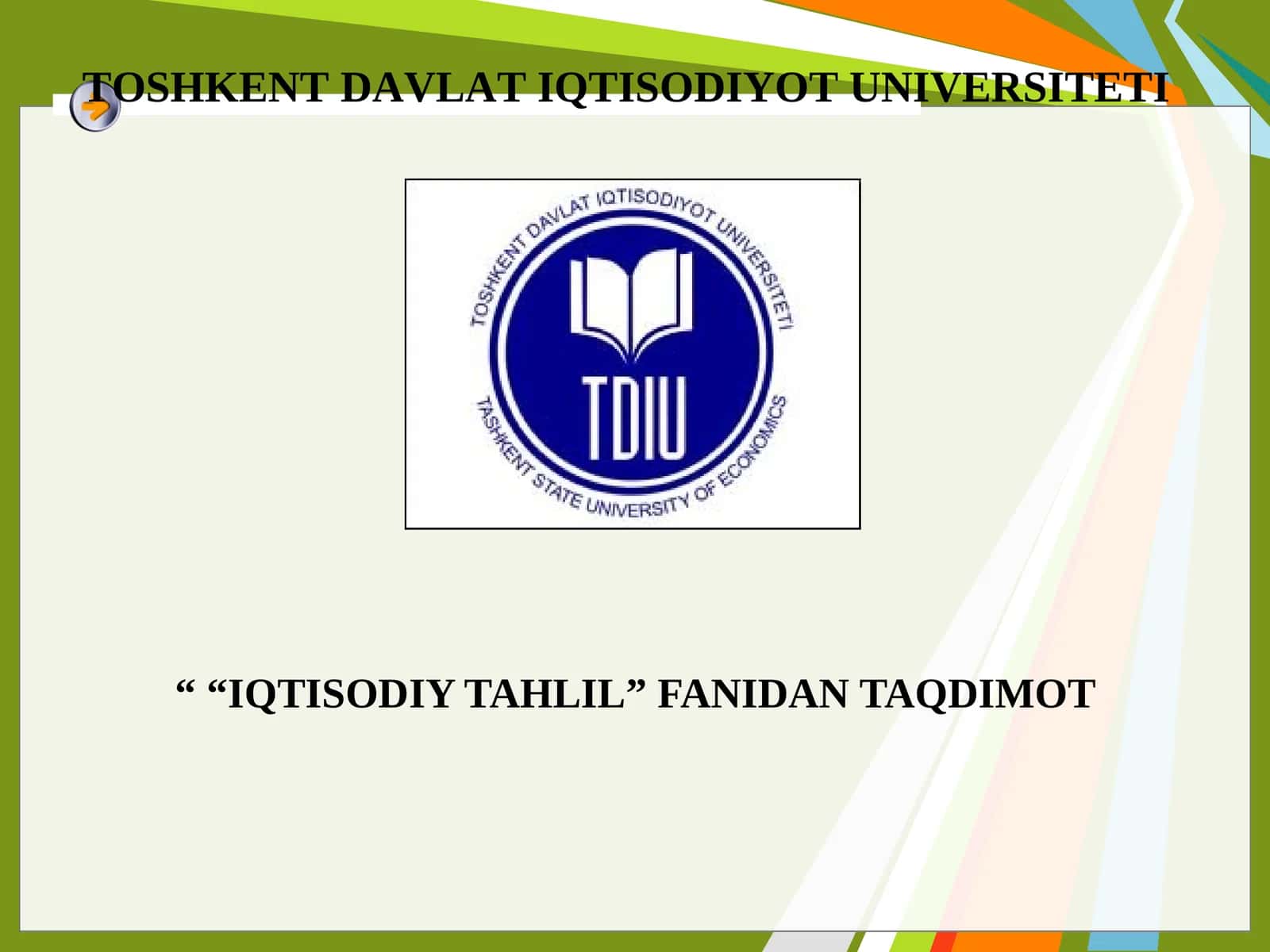 Kreditga layoqatlilik tahlili PPT | Bank va moliyaviy tahlil prezentatsiya 1