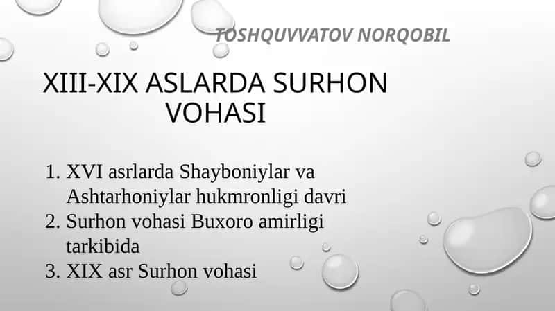 XIII-XIX ASLARDA SURHON VOHASI 1