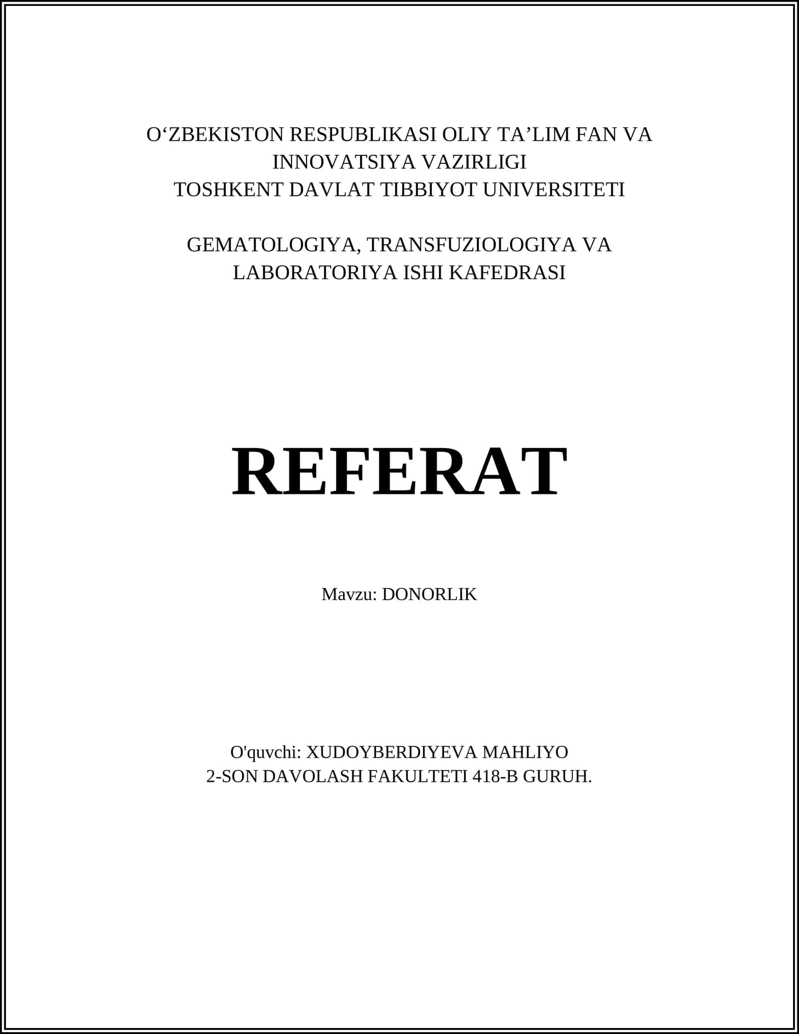 DONORLIK 1