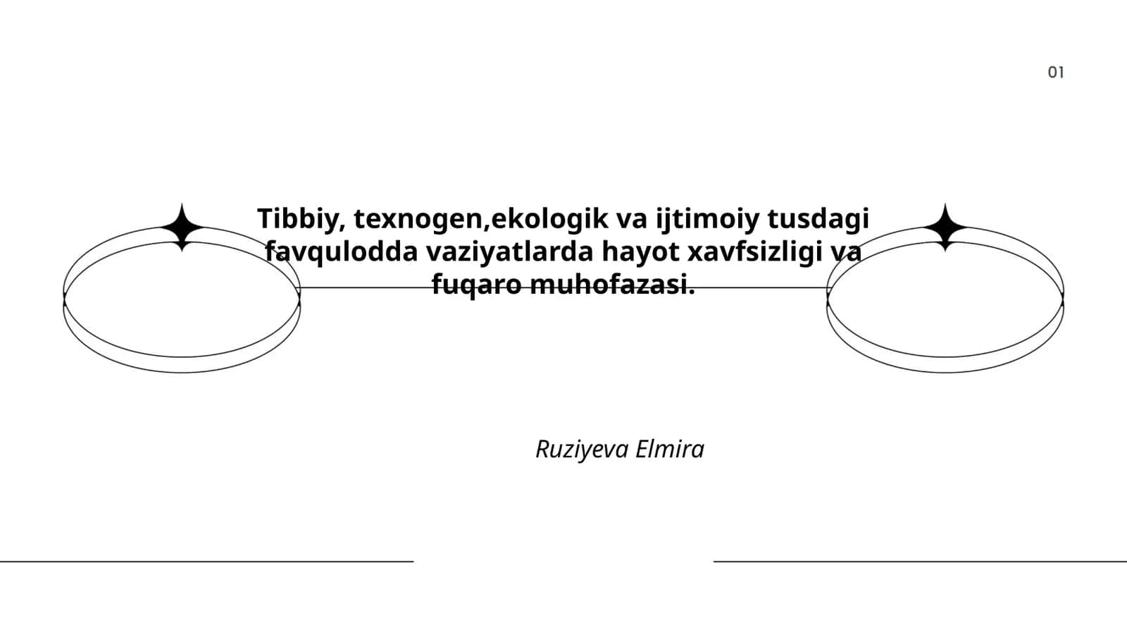 Tibbiy, texnogen, ekologik va ijtimoiy tusdagi favqulodda vaziyatlarda hayot xavfsizligi va fuqaro muhofazasi 1