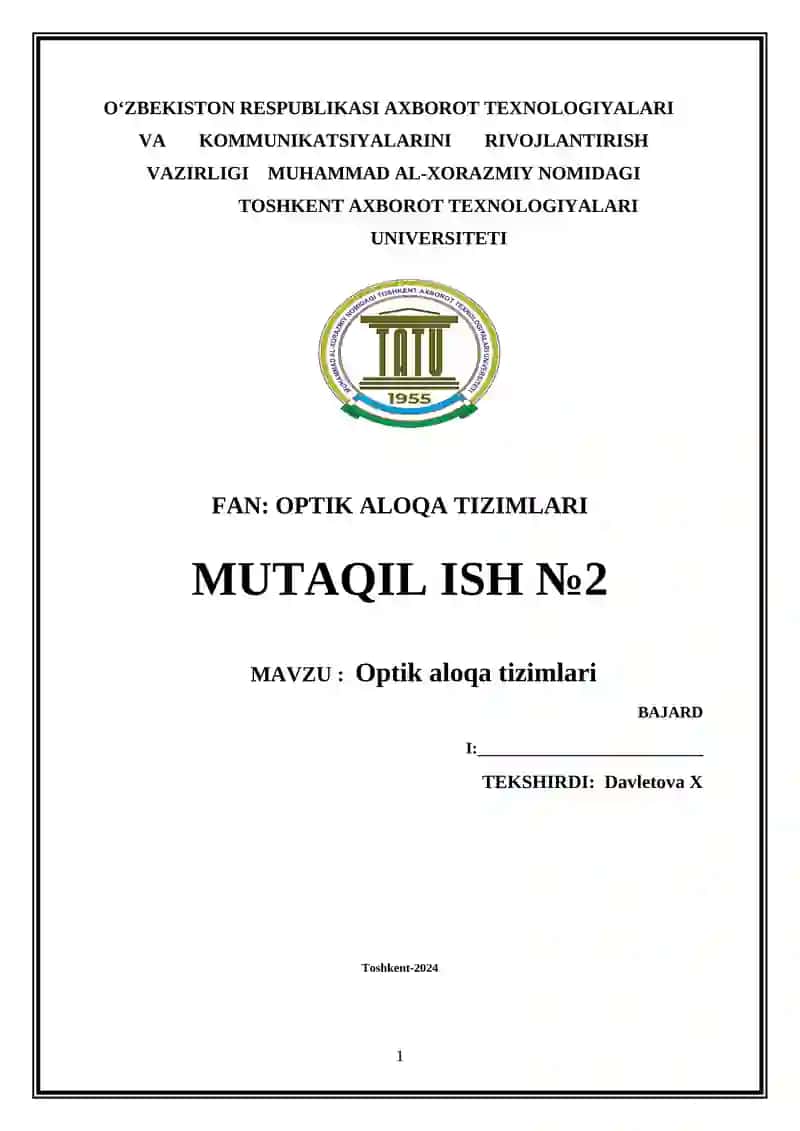 Optik aloqa tizimlari
