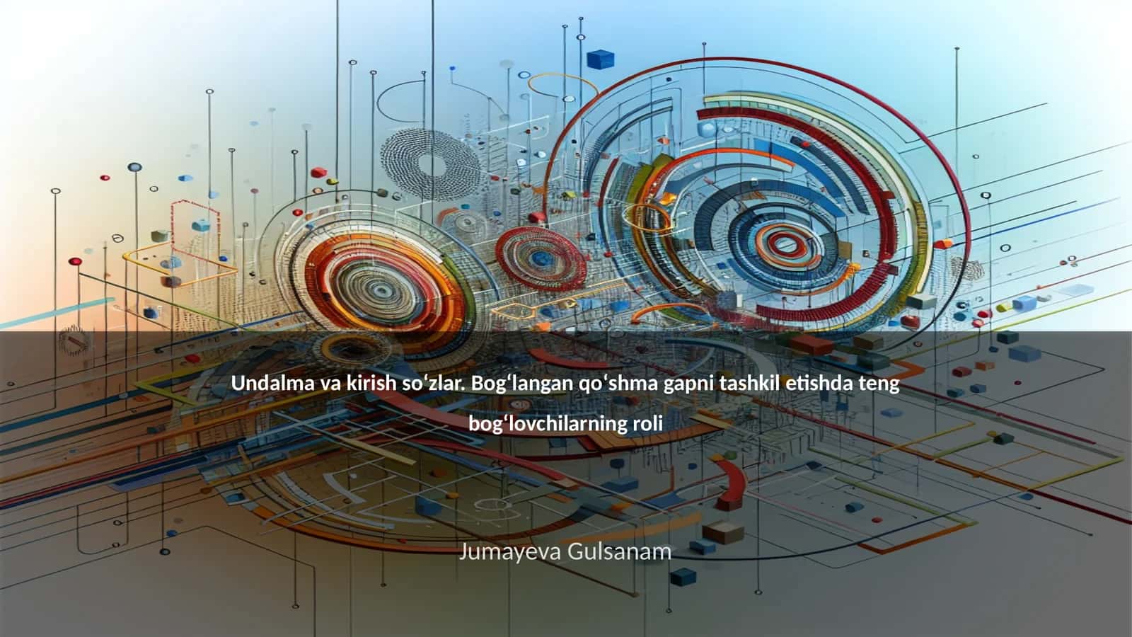 Undalma va kirish soʻzlar. Bogʻlangan qoʻshma gapni tashkil etishda teng bogʻlovchilarning roli 1