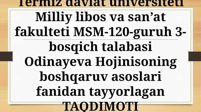 Motivatsiya turlari 1