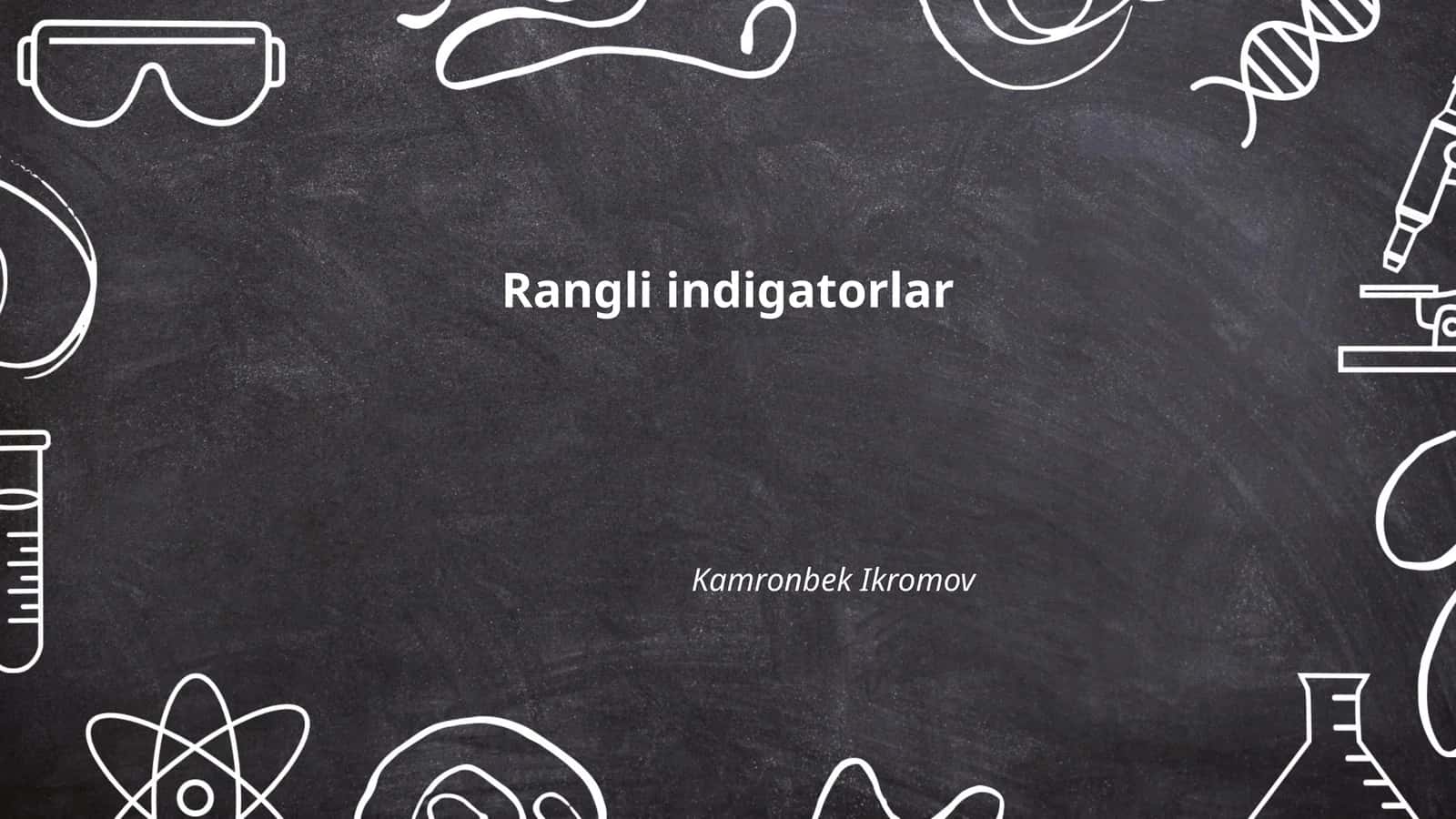 Rangli indikatorlar 1