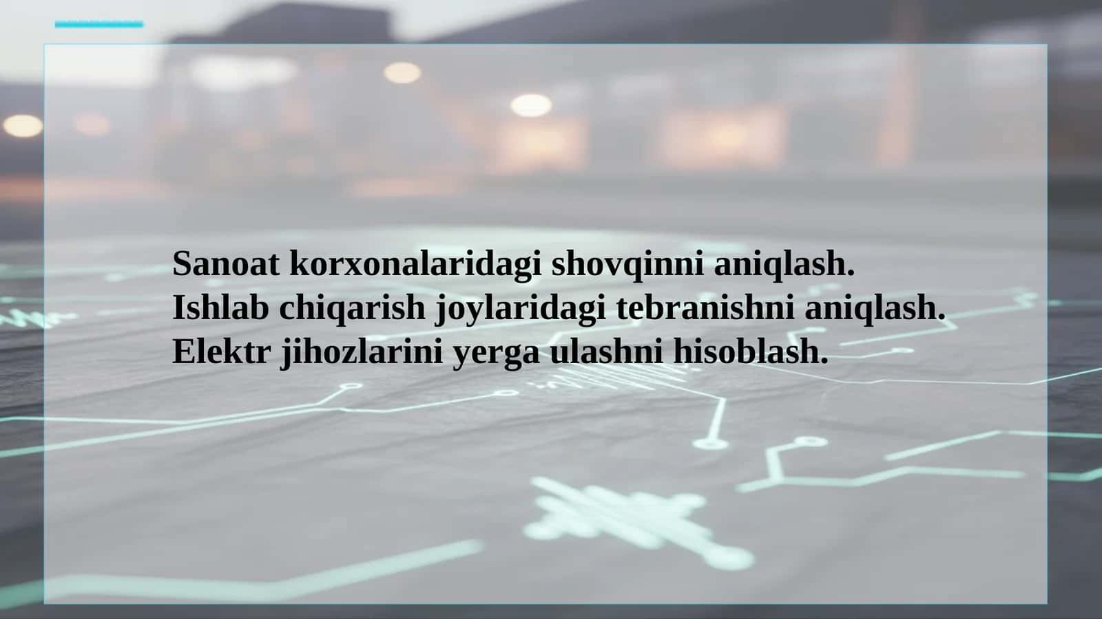 Sanoat xavfsizligi 1