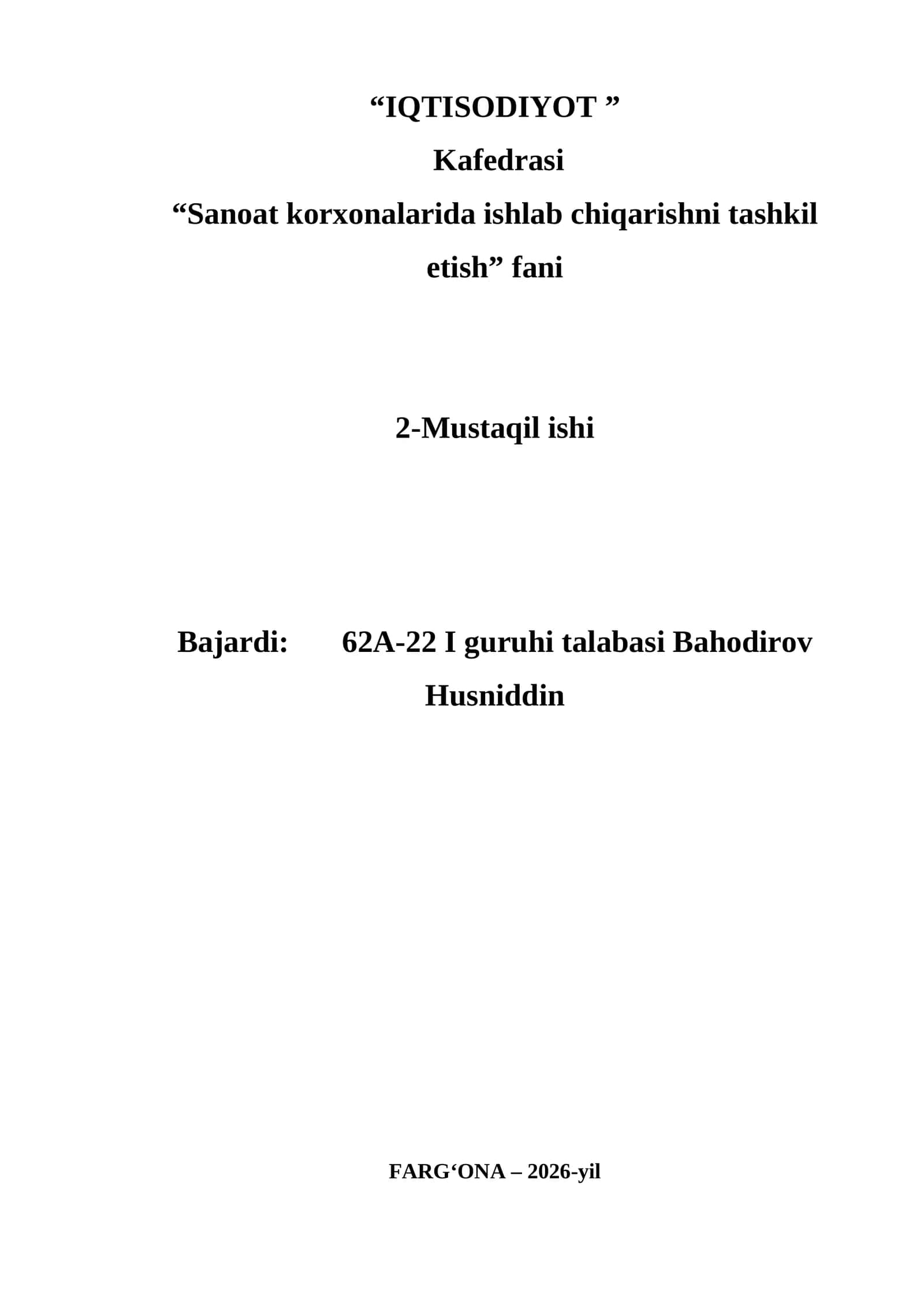 Lean Manufacturing tizimining korxona samaradorligiga ta’siri 1