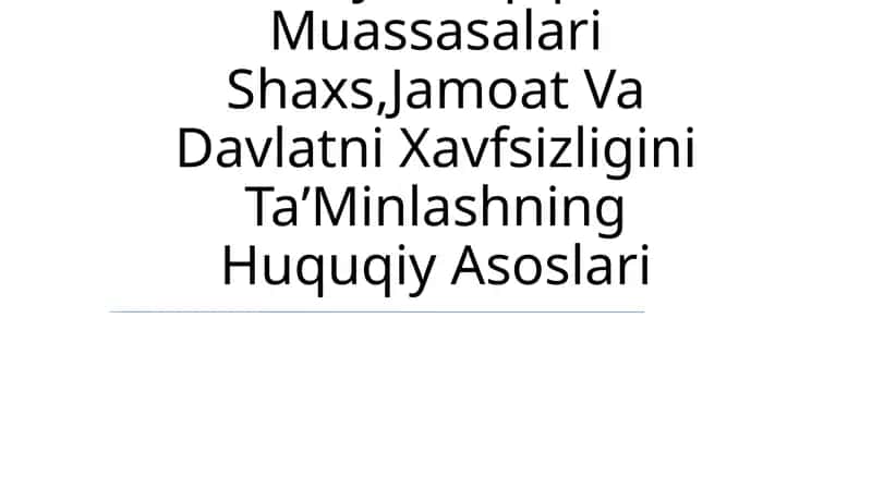 Adliya Vazirligi Tizimidagi TaʼLim Va Ilmiy Tadqiqot Muassasalari 1