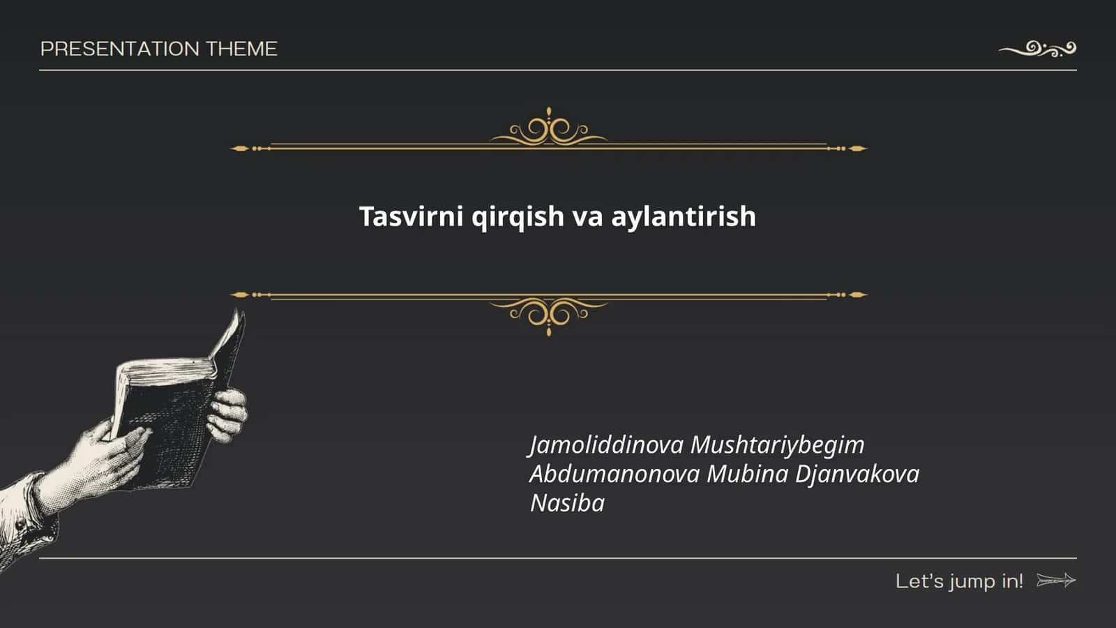 Tasvirni qirqish va aylantirish 1