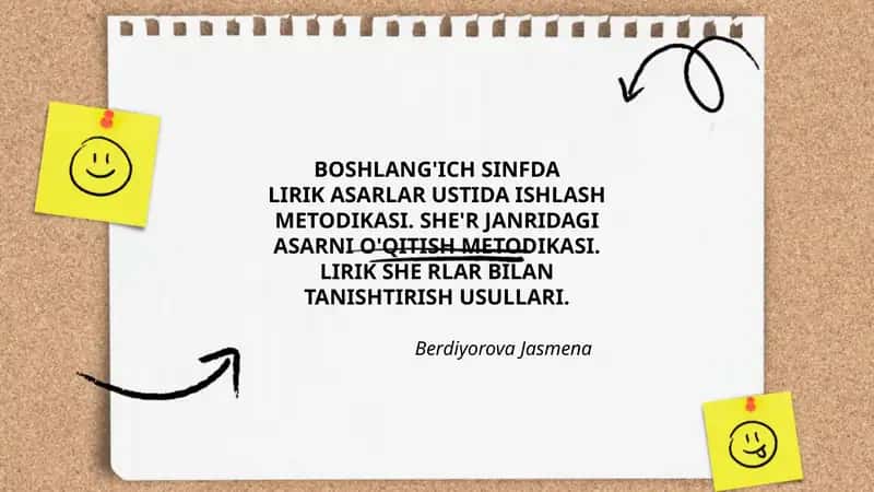Lirik Asarlar Ustida Ishlash Metodikasi 1