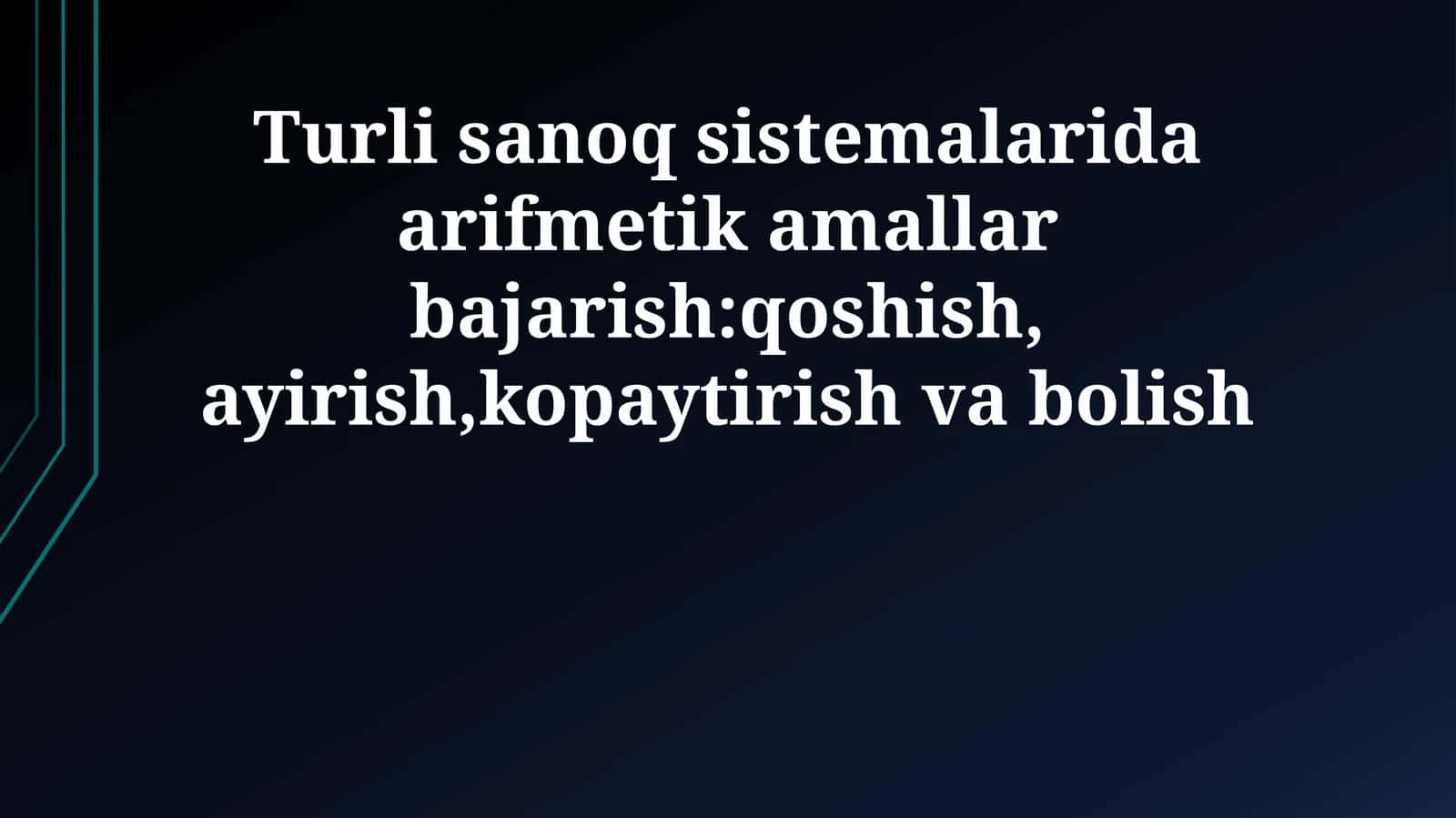 Bo'lish amali 1