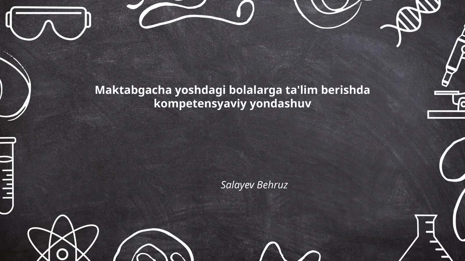 Kompetensiyaviy yondashuv asoslari 1