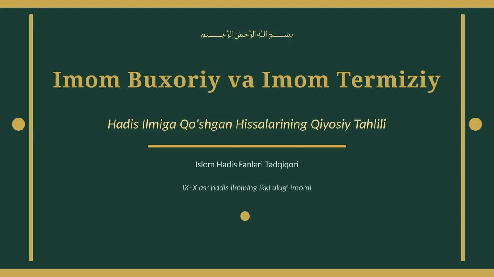 Imom buxoriy 1