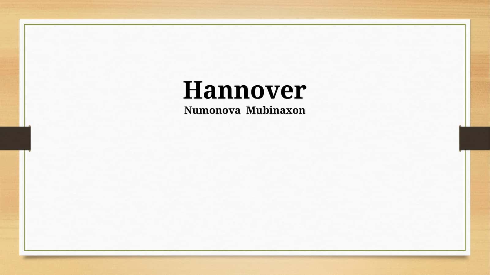 Hannover 1