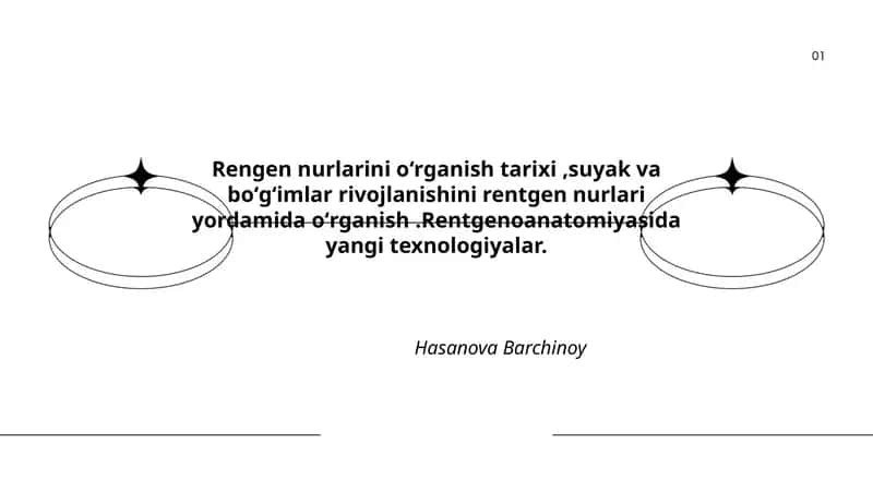Rengen nurlarini oʻrganish tarixi 1
