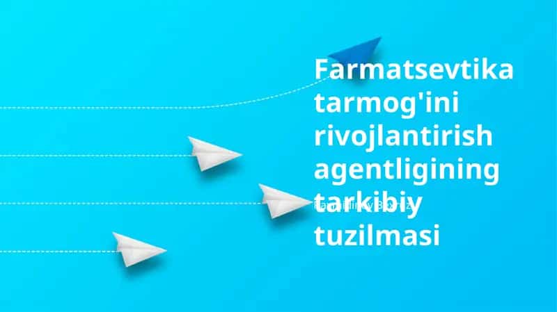 Farmatsevtika tarmog'ini rivojlantirish agentligining tarkibiy tuzilmasi 1