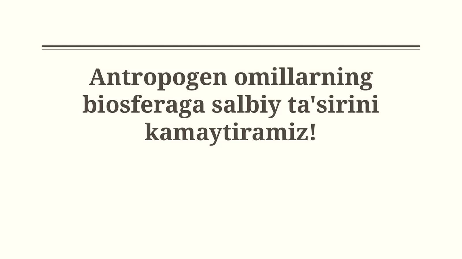 Ekologik ta'lim va tarbiya 1
