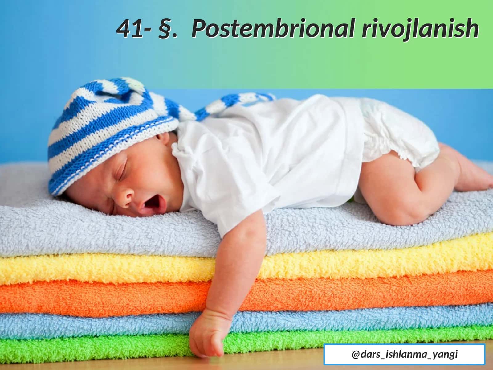 Postembrional rivojlanish 1