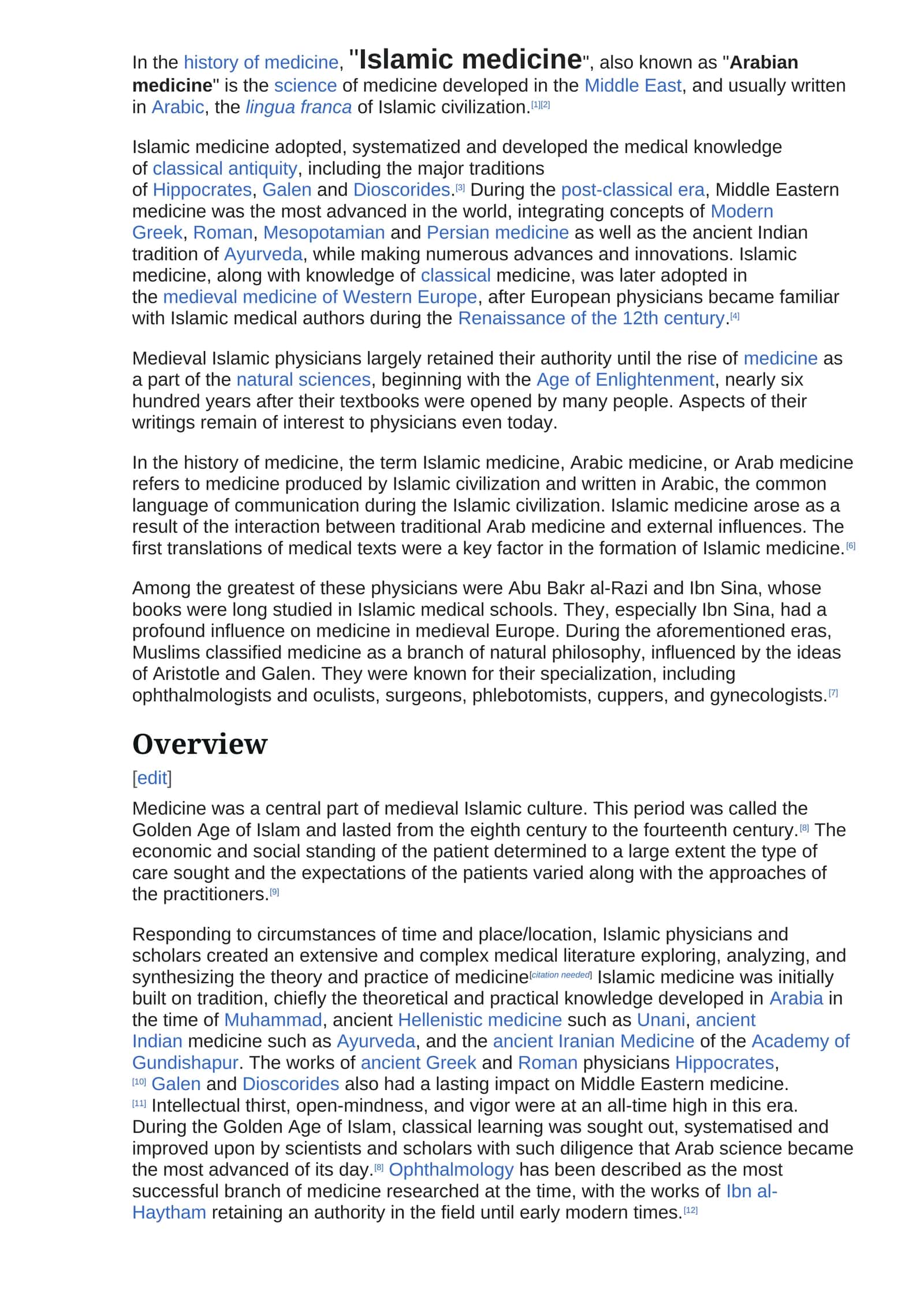 History of Islamic Medicine 1