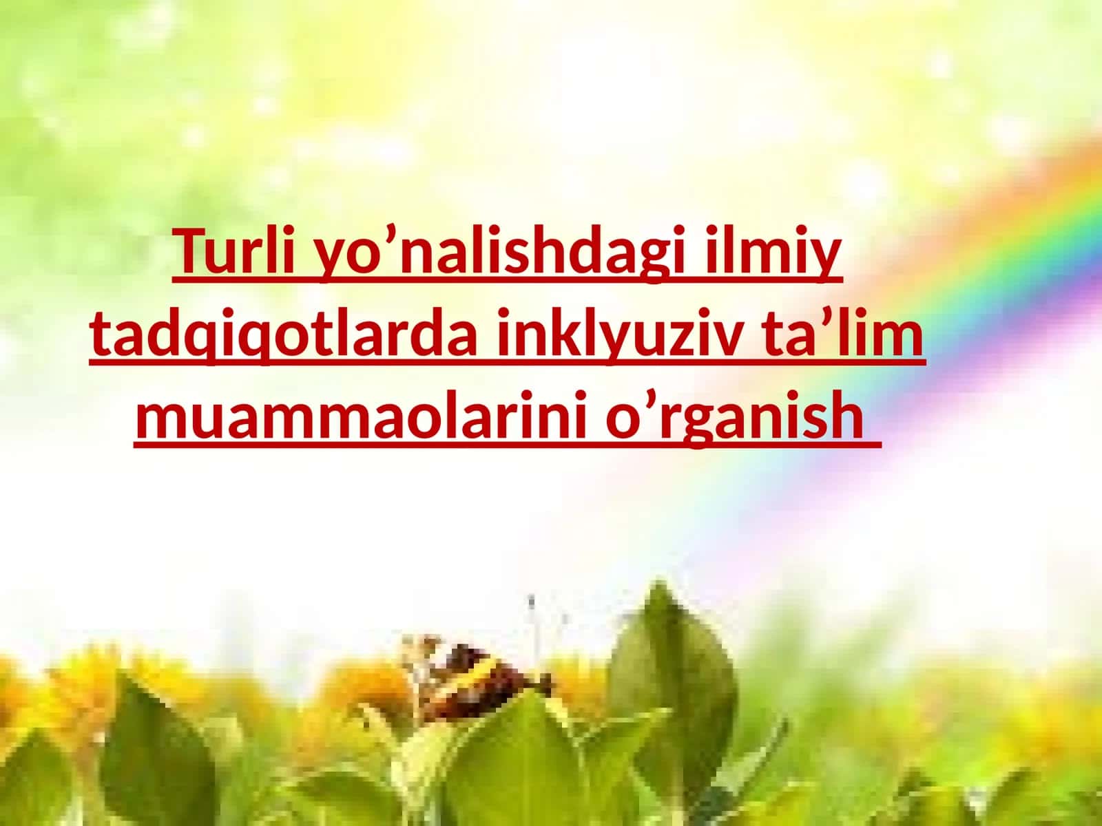 Inklyuziv ta'lim 1
