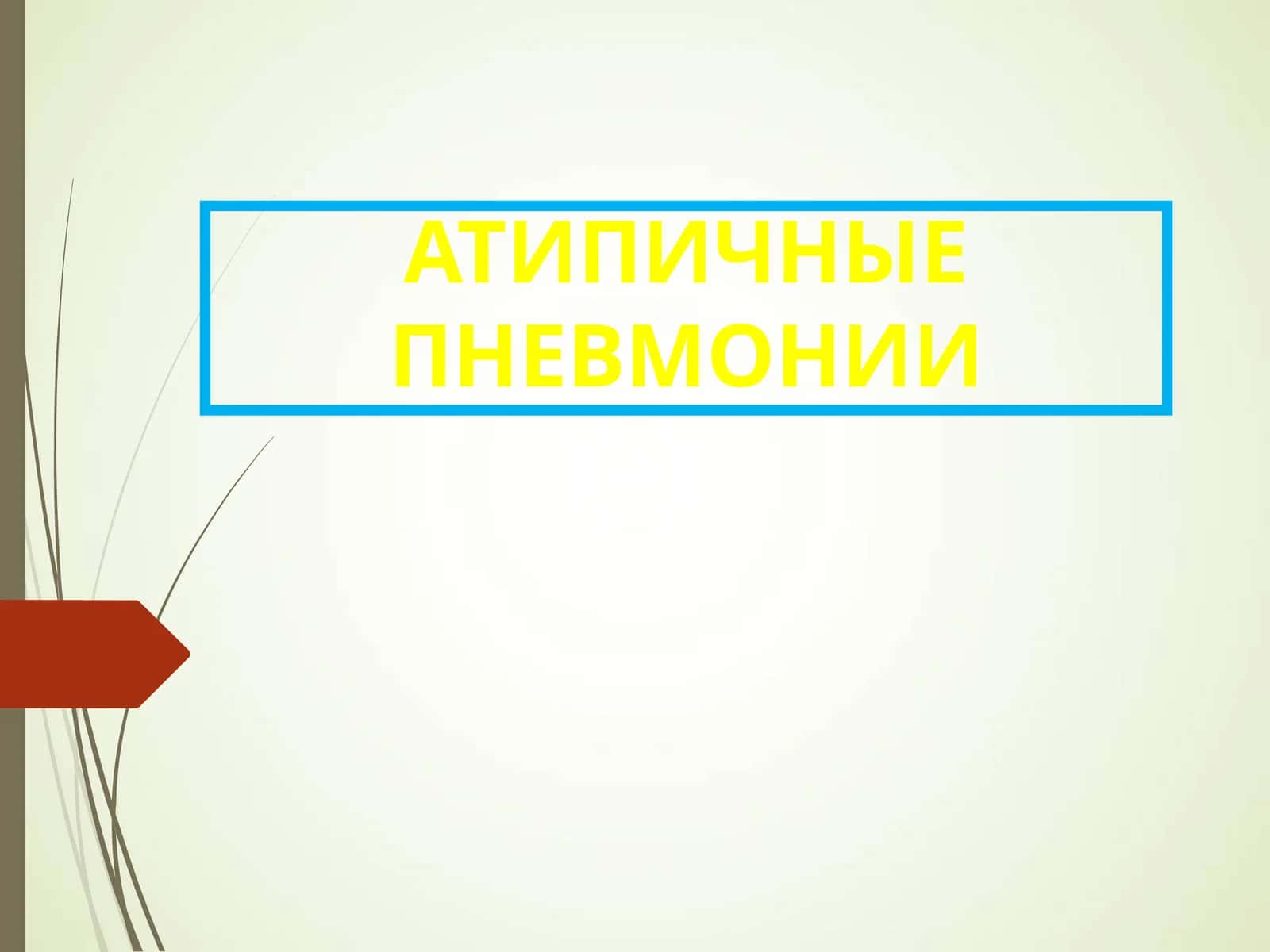 атипик пневмония 1