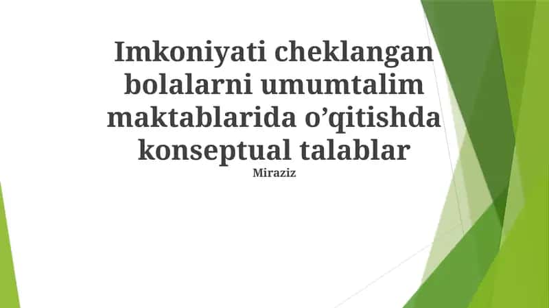O'qituvchilarni tayyorlash va malakasini oshirish 1