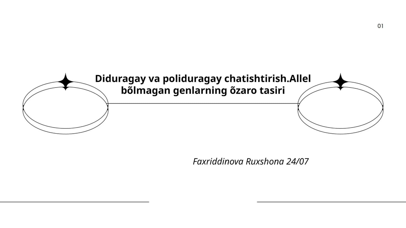 Allel bo'lmagan genlarning o'zaro ta'siri 1