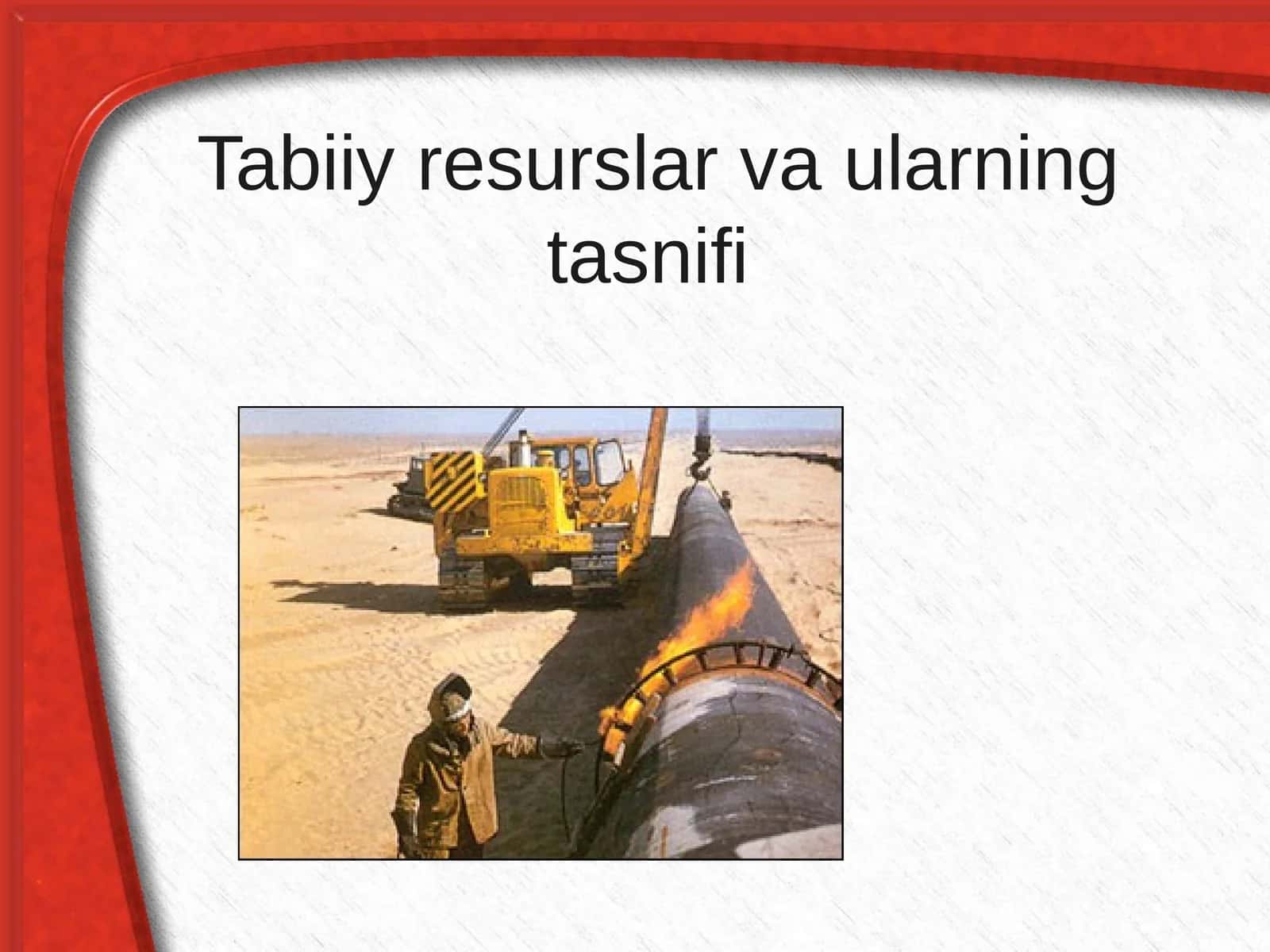 Tabiiy resurslar va ularning tasnifi 1