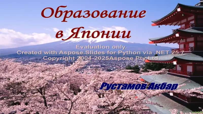 Образование в Японии 1