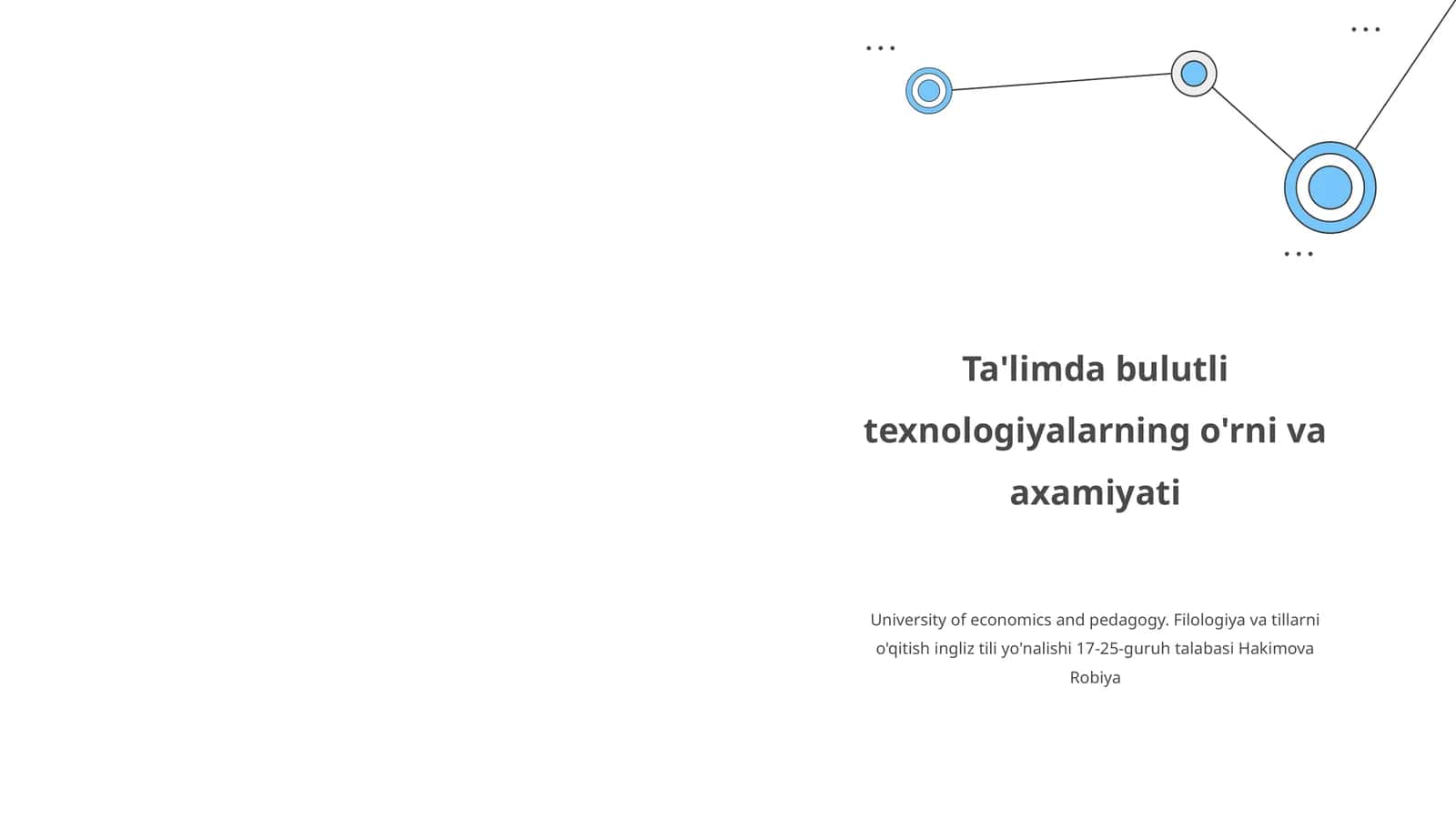Ta'limda bulutli texnologiyalarning o'rni va axamiyati 1