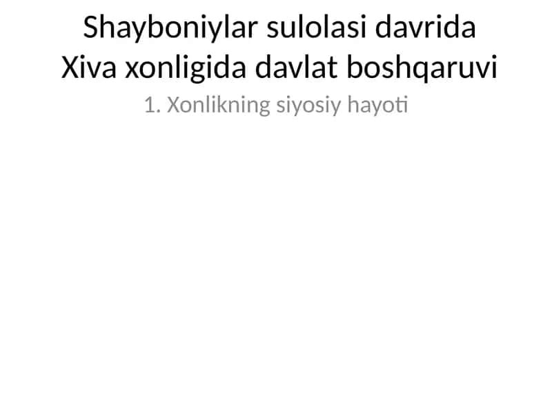 Xiva xonligi 1