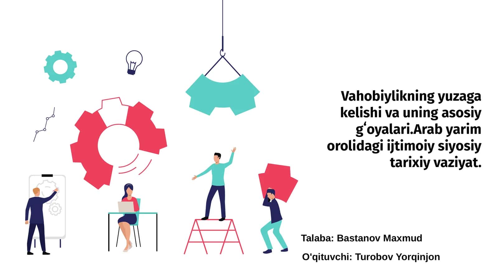 Vahobiylikning yuzaga kelishi va uning asosiy gʻoyalari.Arab yarim orolidagi ijtimoiy siyosiy tarixiy vaziyat 1