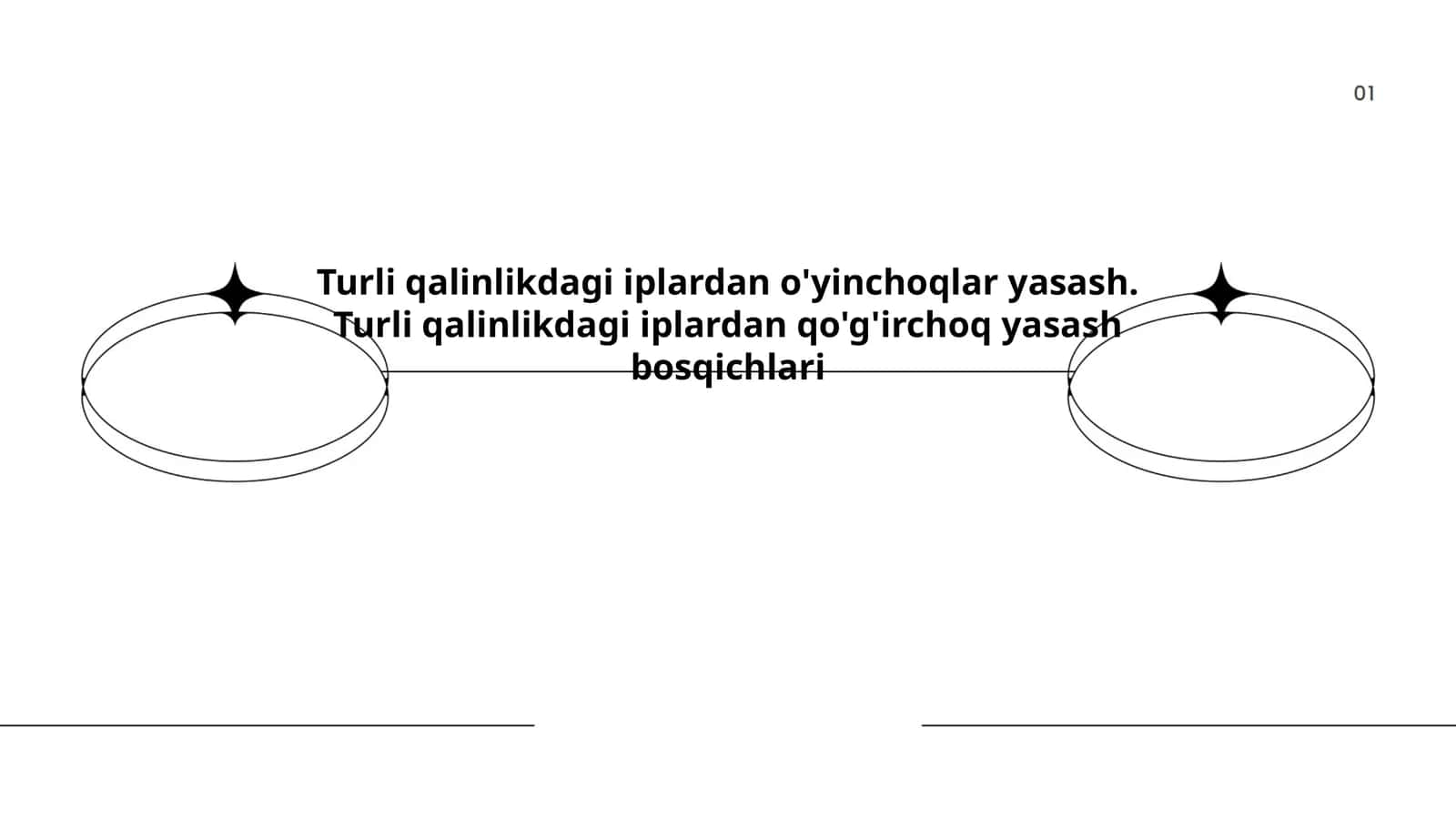 Turli qalinlikdagi iplardan o'yinchoqlar yasash. Turli qalinlikdagi iplardan qo'g'irchoq yasash bosqichlari 1