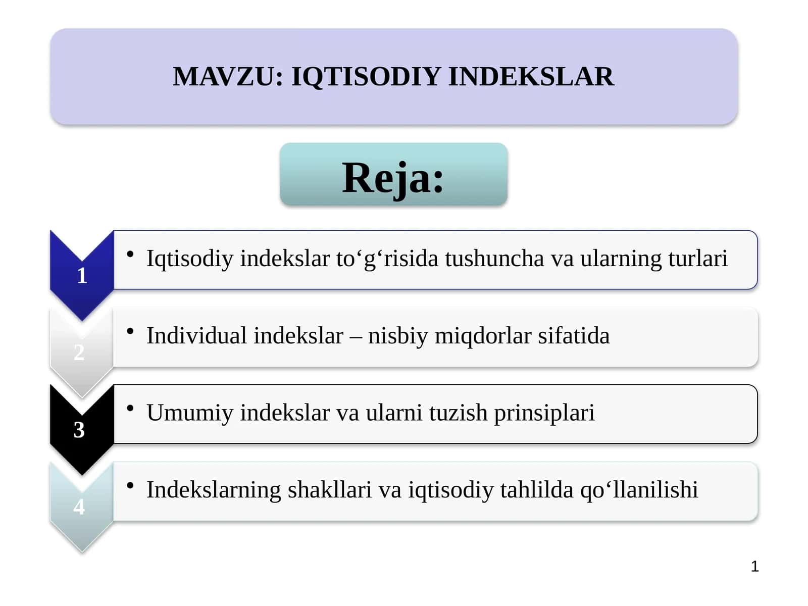IQTISODIY INDEKSLAR 1