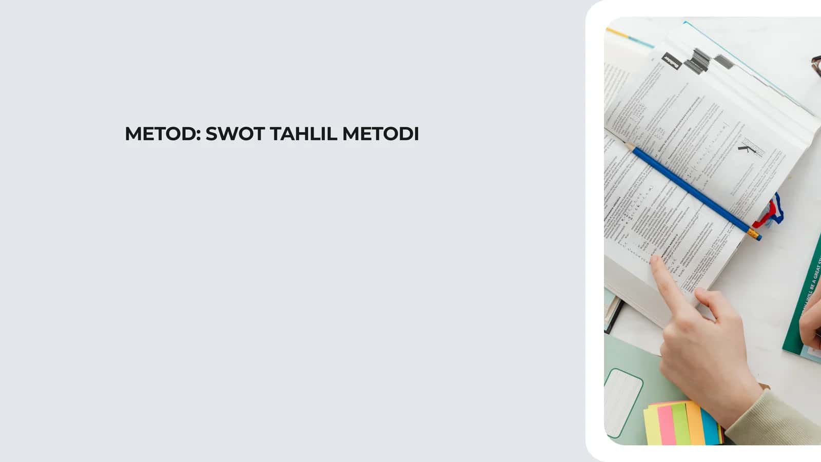 METOD SWOT TAHLIL METODI 1