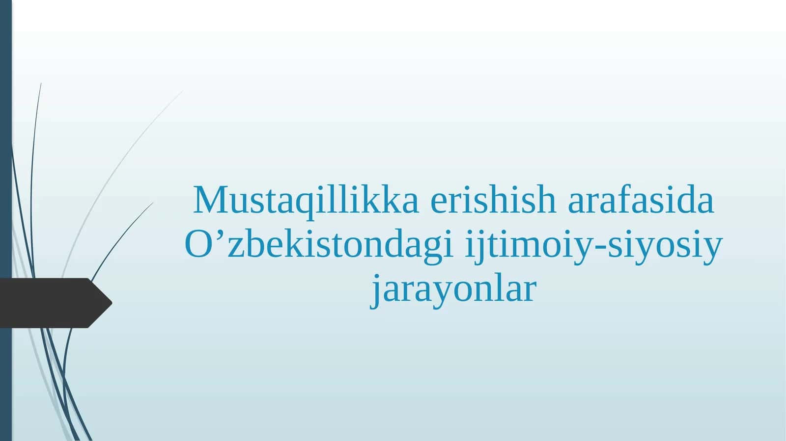 Mustaqillikka erishish jarayonlari 1