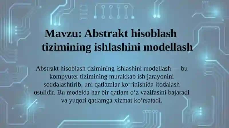 operatsion tizim