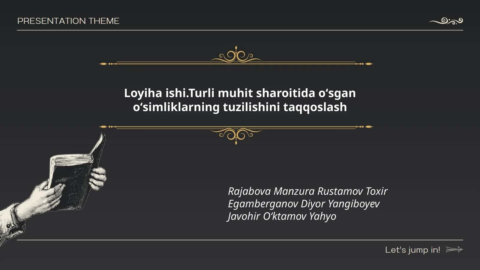 Iqlim sharoitida oʻsgan oʻsimliklar tuzilishi 1